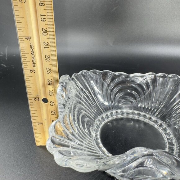 Cambridge Glass Company Caprice Clear With Handles Manganese 365nm Green UV Glow - Picture 6 of 14